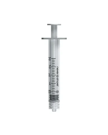 Nevershare 2ml Luer Lock White Syringes