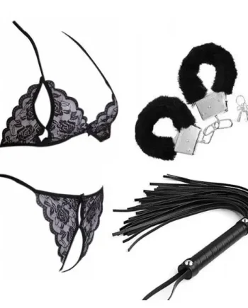BDSM set Sexy Woman Black
