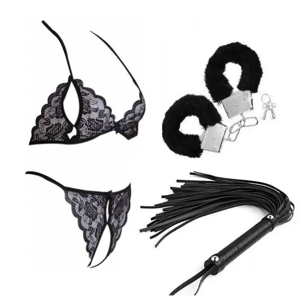 BDSM set Sexy Woman Black