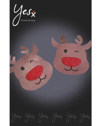 YesX YX960 Brown/Red Reindeer Nipple Covers
