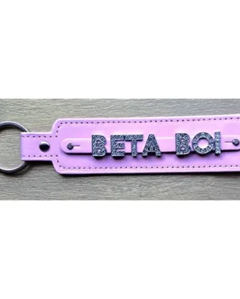 Beta Boi Rhinestone Keyring (Pink)