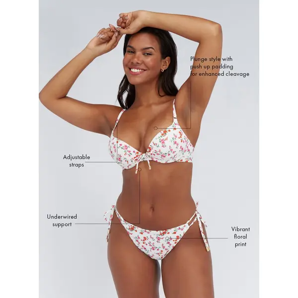 Fiji push up bikini top