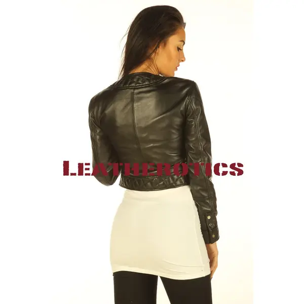 Ladies Leather Jacket Short Length