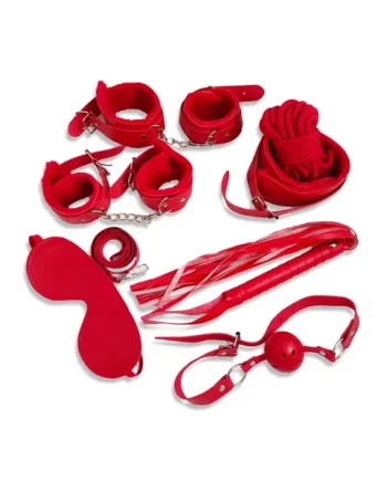 BDSM set of 7 pieces Red