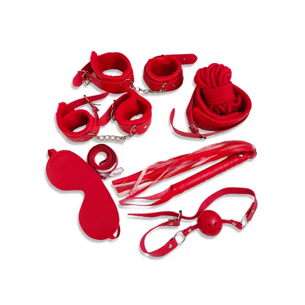 BDSM set of 7 pieces Red