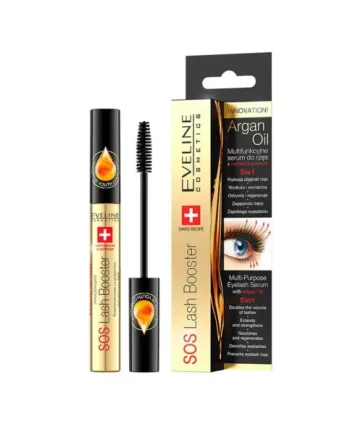 Eveline SOS Lash Booster Multifunctional Eyelash Serum with Argan Oil 5in1 10ml