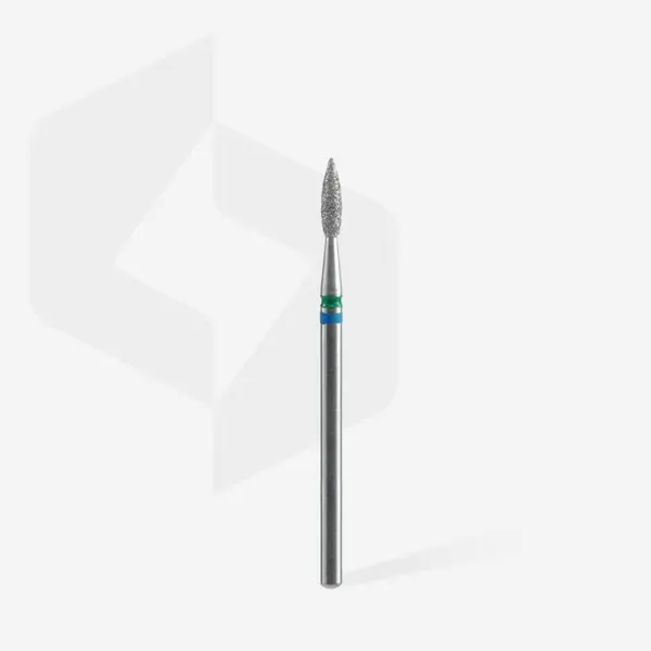 Staleks Diamond Nail Drill Bit FLAME DUO green/blue 2.1mm