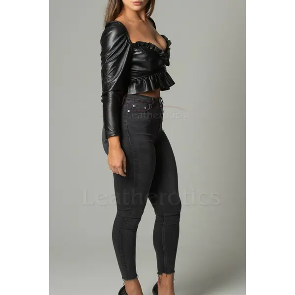 Sweetheart Leather Top