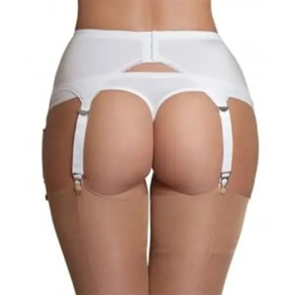 Plain Panel Suspender Belt