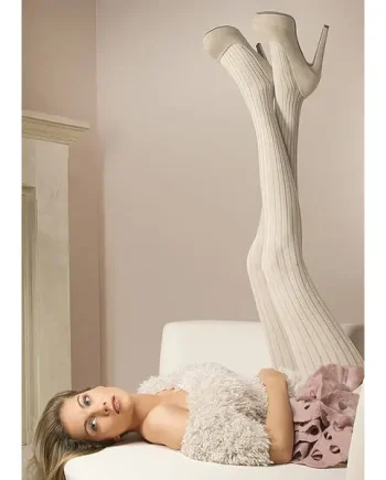 Oroblu Angela Ribbed Cotton Tights