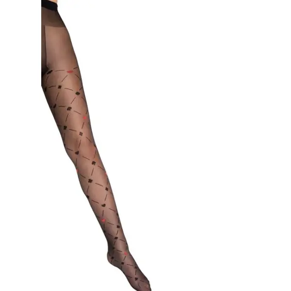 Fiore Poker Patterned Tights