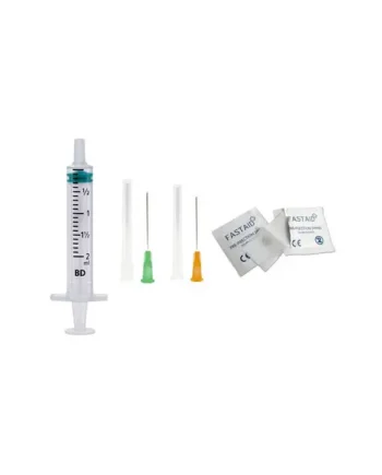 Vitamin B12 10 Week Injection Cycle Kit: Syringes & Needles & Alcohol Wipes