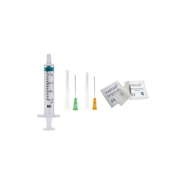 Vitamin B12 10 Week Injection Cycle Kit: Syringes & Needles & Alcohol Wipes