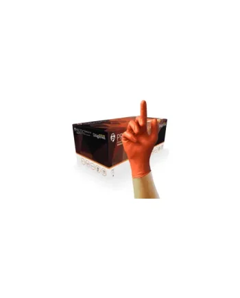 PRO.TECT Orange HD – Heavy Duty Orange Nitrile Gloves