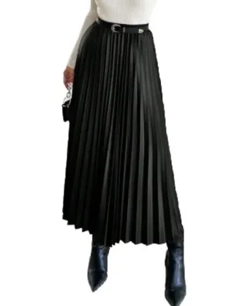 Black Pleated Skirt