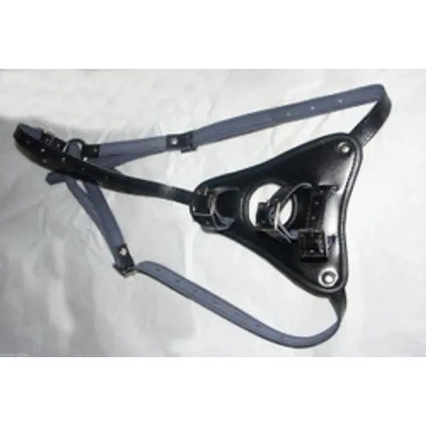 Leather Strap on Harness Adjustable