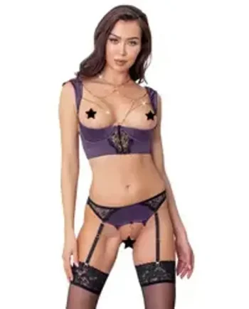 Abierta Fina Shelf Bra Set