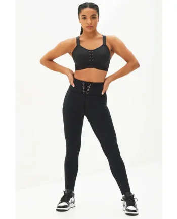 Energy Eyelet Legging - Black