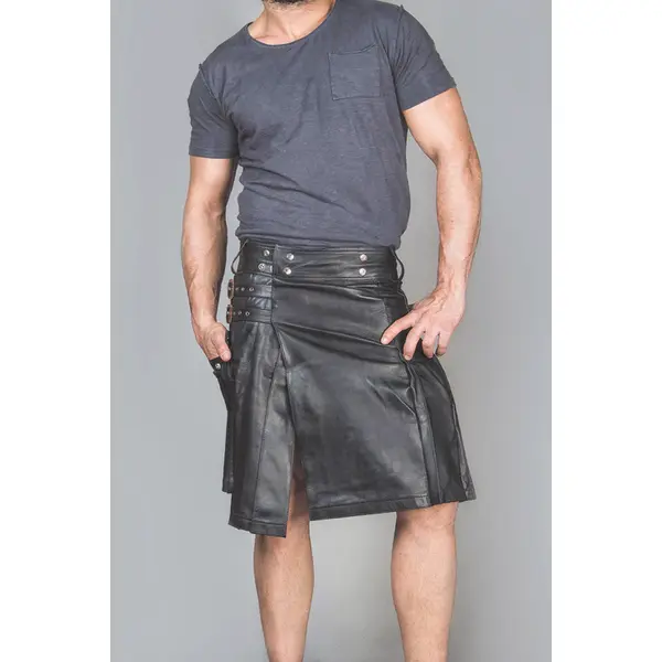Full Grain Leather Gladiator Kilt Cargo