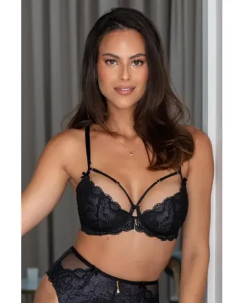 Desire Padded Bra - Black/Slate