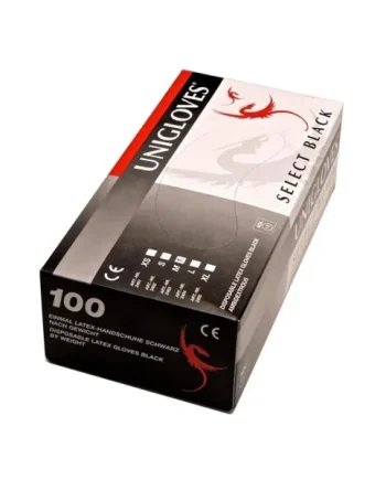Latex Gloves x100 • Black