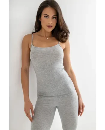 Second Skin Thermal Cami Top - Grey