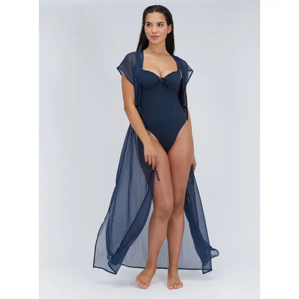 Chiffon maxi kaftan dress