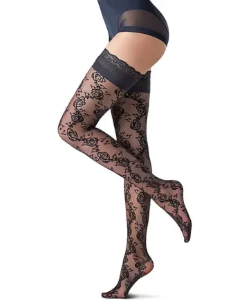 Oroblu Flower Camellia Hold Ups