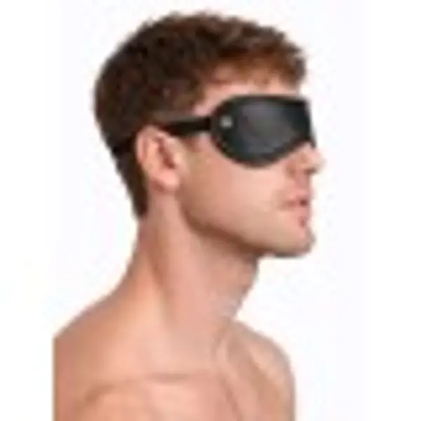 Leather Blindfold • Black