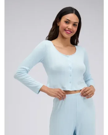 Pointelle cardigan