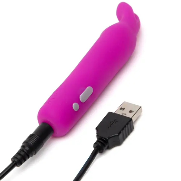 Happy Rabbit Rechargeable Vibrating Bullet – Purple