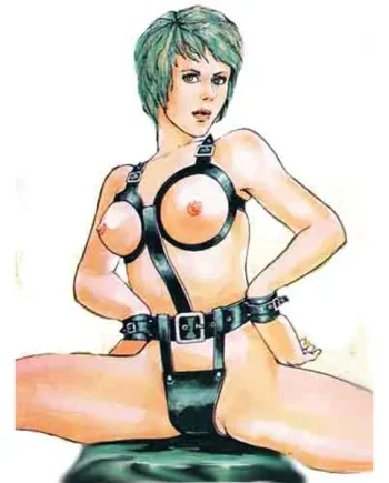 Bondage Chastity Harness Leather Slave Girl