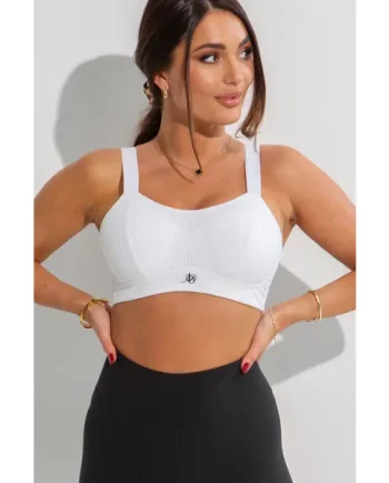 Energy Empower U/W Lightly Padded Convertible Sports Bra - White