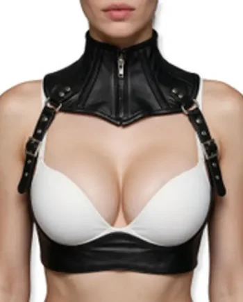 Leather Neck Corset Harness