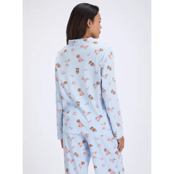 Sausage dog & friends fleece pyjamas in a bag