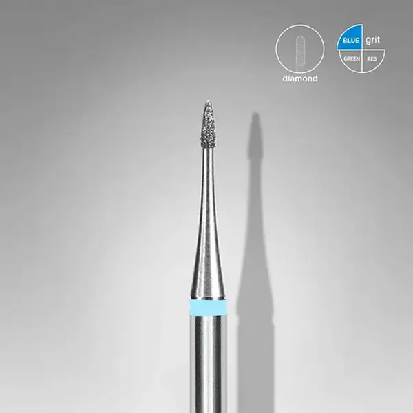 Staleks Diamond Nail Drill Bit FLAME MINI BLUE