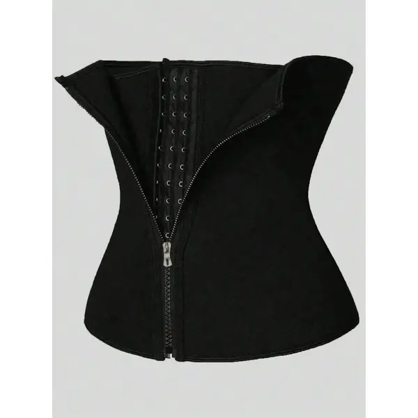 Corset Body Shaper With Buckles And Zipper