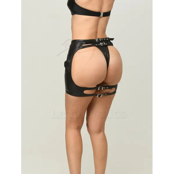 Soft Leather Spanking Skirt