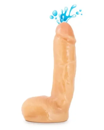 Realistic 8 Inch Squirting Cock with Balls