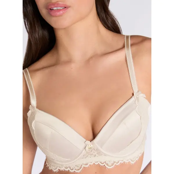 Betsy satin plunge bra