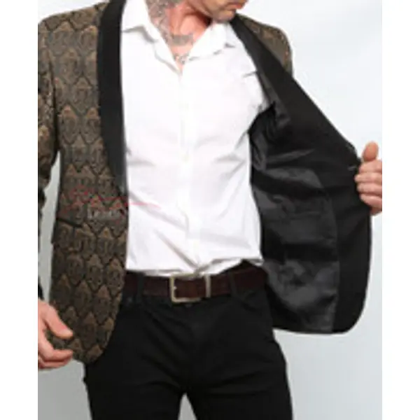 Men's Vintage Black Blazer Jacket