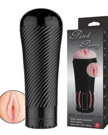 Baile Pink Pussy Vagina Male Masturbator | Multi Speed Vibrator Stroker | Sex Toy