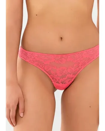 Mey Amazing Parrot Pink Lace Thong