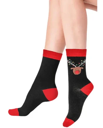 Pretty Polly Christmas Reindeer Socks