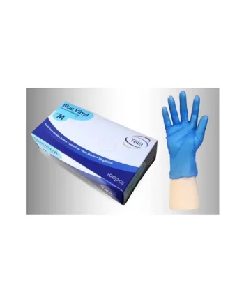 Yala Blue Powder Free Vinyl Gloves (Food Safe)