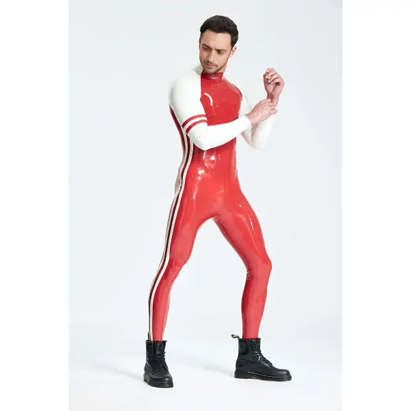 Latex Male Blaze Raglan-Sleeved Catsuit
