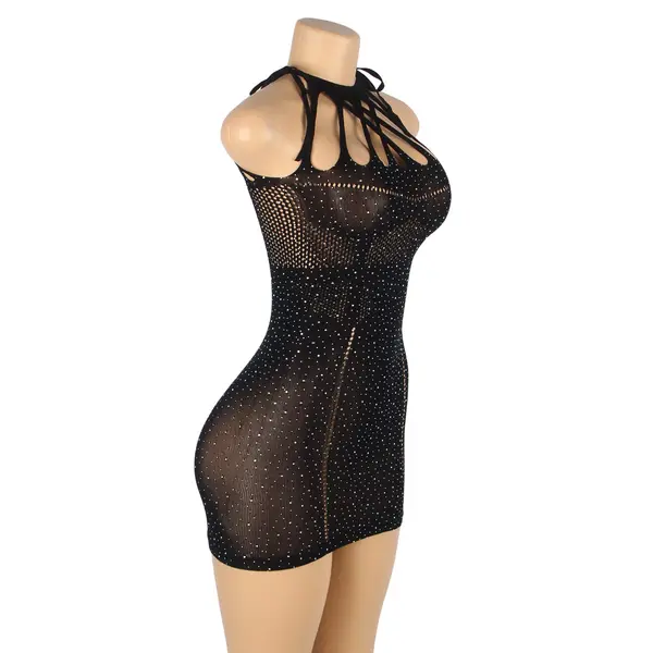 YesX YX865 Sparkle Rhinestone Fishnet