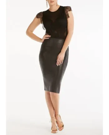 Spanx Faux Leather Pencil Skirt