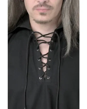 Men's Black Cotton Kilt