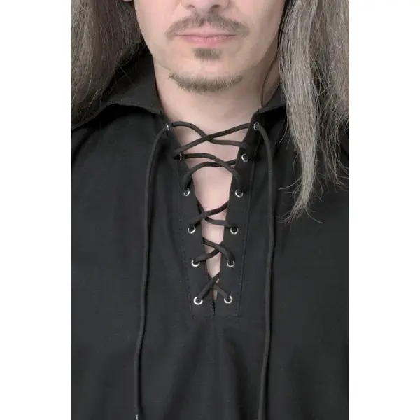 Men's Black Cotton Kilt